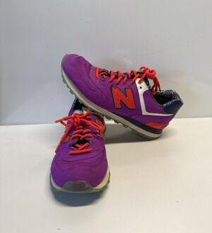 NEW BALANCE 574 Magenta Purple Orange Turquoise Encap Walking Casual W Size 9